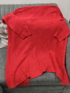 Red Knit Cardigan...