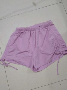 Cute Lavender Drawstring Shorts