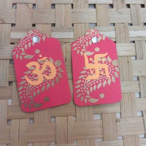 Om &amp; Swastik Wall Decorations (3 pkts)