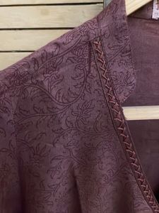 ladies angrakha kurta, XL, purple