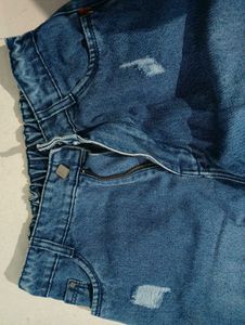 Stylish Ripped Blue Denim Jeans