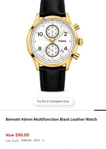Fossil Gold Watch