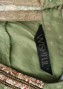 Green Floral Kurta by Wishful