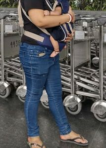4)Ladies Jeans, (Deep Blue Color)