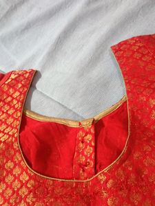 Red And Golden Wonderful Banarsi Blouse 😍✨