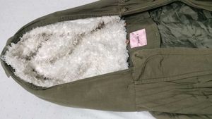 Women's Green Parka Jacket