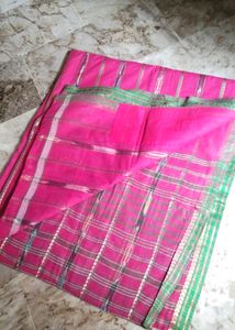 New Fancy Cotton Saree Attached फॉल