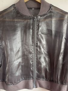 Sheer Bomber Jacket