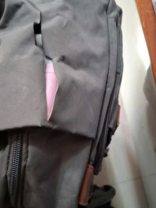 Stylish Grey Travel Duffel Bag