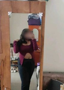 Maroon Full Sleeves Top