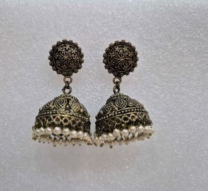 Antique Customized Gold Jhumka Earrings - Unused