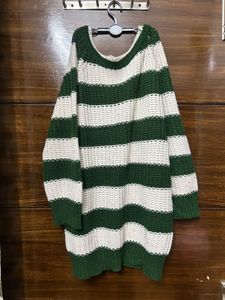 Chunky Stripe Knit Cardigan