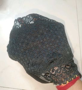 Black Lace Cami Crop Top (Bralette)