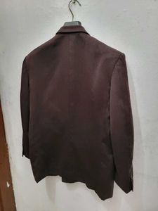 Vintage Brown Double-Breasted Blazer