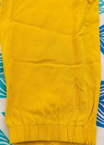 Bright Yellow Cargo Pants for women