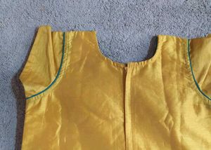 Elegant Yellow &amp; Blue Kurta Set