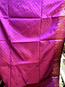 Elegant Magenta Banarasi Silk Saree
