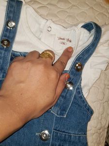 Cute Denim Pinafore Dress