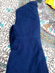 Stylish Navy Blue Overcoat