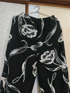 Black Floral Kurta Pant Set 🖤