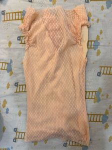 Chic coquette Ruched Peach top