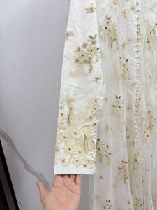 White Embroidered Gown