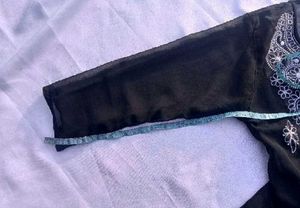 Black Chikankari Kurta