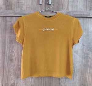 MUSTARD CROP TOP