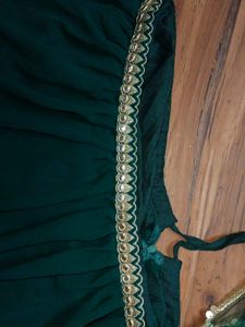 Embroidered Green Ethnic lehnga choli