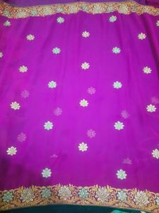 Gorgeous Pink Embroidered Saree