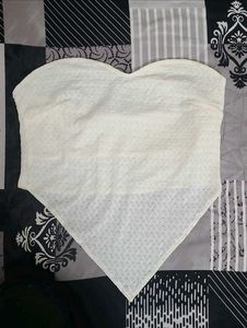 set of Chic White top and black Strapless Dress