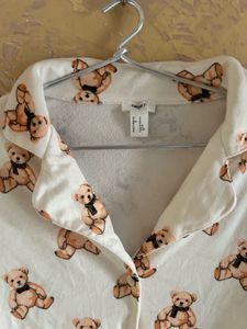 Cute Teddy Bear Pajama Top