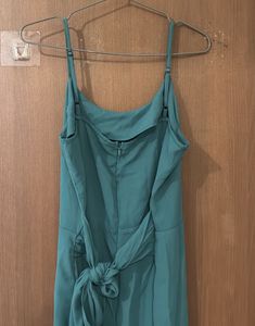 Kazo Teal Spaghetti Strap Jumpsuit