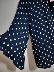 Navy Blue Polka Dot Top