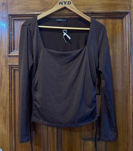 Trendyol Chic Ruched Long Sleeve Top