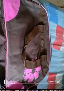 Stylish Brown &amp; Pink Floral meemee diaper Bag