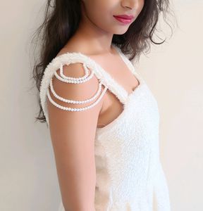 Fur White Dress