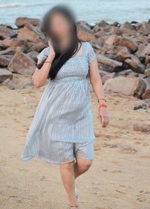 silver & grey Smocked Dress