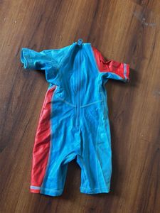 Baby Blue &amp; Red Pirate Swimsuit for gils or boy