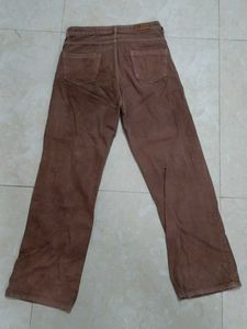 Brown Wide Leg Jeans