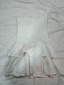 white mini dress