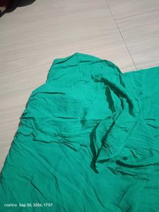 Emerald Green Flowy Midi Dress