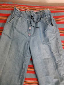 Light Wash Denim Culottes