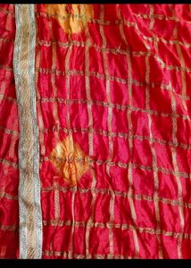 2 Red &amp; maroon Bandhani Dupatta