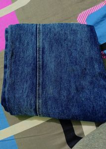 Blue Denim Jeans SIDE BUTTON