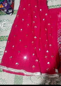 Pink Embellished Salwar Kameez Set