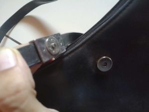 Black Baguette Shoulder Bag with Silver Clasp - Y2