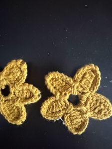 Handmade Crochet Flower Appliques earring
