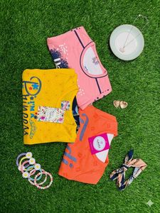 Cute Girls' Tops and Skirt Set