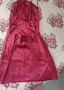 Satin Mini Slip Dress (free delievery)